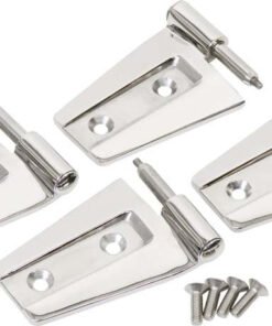 Kentrol 07-18 Jeep Wrangler JK Door Hinge Set 4 Pieces 2 Door - Polished Silver