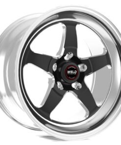 Weld S71 20x10.5 / 5x5 BP / 7.7in BS Black Wheel (High Pad) - Non-Beadlock