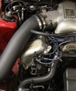 JLT 96-98 Ford Mustang SVT Cobra Black Textured Cold Air Intake Kit w/Red Filter