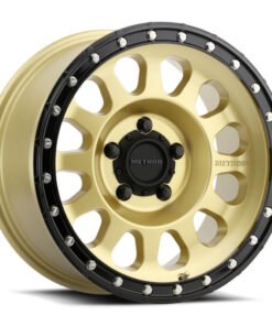 Method MR315 18x9 +18mm Offset 5x150 110.5mm CB Gold/Black Street Loc Wheel