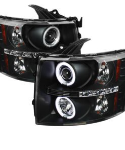 Spyder Chevy Silverado 1500 07-13 Projector Headlights CCFL Halo LED Blk PRO-YD-CS07-CCFL-BK