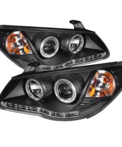 Spyder Hyundai Elantra 07-10 Projector Headlights LED Halo DRL Blk PRO-YD-HYELAN07-DRL-BK