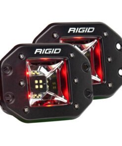 Rigid Industries Radiance 3in Red Backlight - Flush Mount - Pair