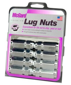 McGard Hex Lug Nut (Cone Seat / Duplex) 9/16-18 / 7/8 Hex / 2.5in. Length (8-Pack) - Chrome