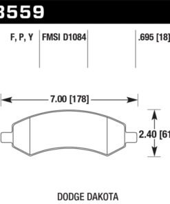 Hawk 06-16 Dodge RAM 1500 / 06-10 Mitsubishi Raider Super Duty Front Brake Pads