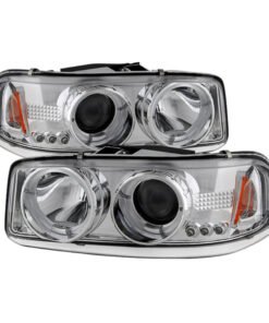 Spyder GMC Sierra 1500/2500/3500 99-06 Projector Headlights LED Halo LED Chrome PRO-YD-CDE00-HL-C