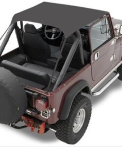 Bestop 52508-01 Black Traditional Bikini Top for 76-91 Jeep CJ7/CJ8, Wrangler YJ