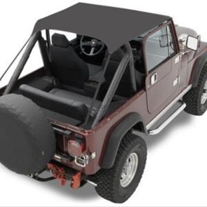 Bestop 52508-01 Black Traditional Bikini Top for 76-91 Jeep CJ7/CJ8, Wrangler YJ