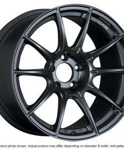 SSR GTX01 18x10.5 5x114.3 22mm Offset Flat Black Wheel G35 / 350z / 370z