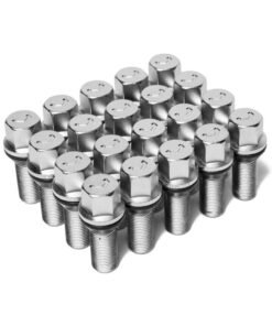 Vossen Lug Bolt - 14x1.5 - 30mm - 17mm Hex - Cone Seat - Silver (Set of 20)