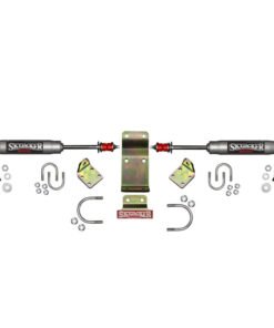 Skyjacker Dual Steering Damper Kit 2018 Jeep Wrangler JL - Silver