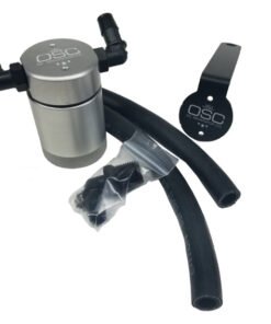 J&L 99-04 Ford Mustang SVT Cobra Passenger Side Oil Separator 3.0 - Clear Anodized