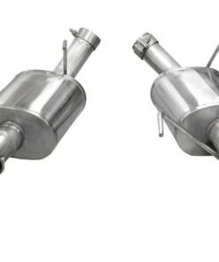 Corsa 05-10 Ford Mustang Shelby GT500 5.4L V8 Black Xtreme Axle-Back Exhaust