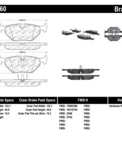StopTech Performance 87-99 BMW M3 / 89-93 M5 / 98-02 Z3 Rear Street Performance Brake Pads
