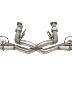Corsa 20-22 Corvette C8 3in Valved Cat-Back 4.5in Blk Quad Tips - Fits Factory NPP Exhaust