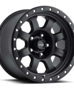 Raceline 928B Monster 17x9in / 5x127 BP / -12mm Offset / 83.82mm Bore - Satin Black Wheel