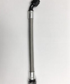 Fragola -10AN PTFE Hose Assembly Straight x 45 Degree 10in