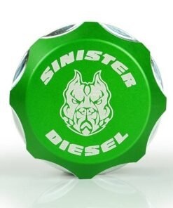 Sinister Diesel 13-17 Dodge/Ram 6.7 Cummins Billet Fuel Plug - Green