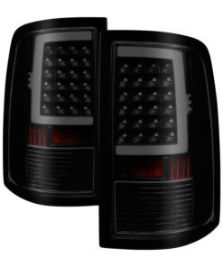 xTune 09-18 Dodge Ram 1500 LED Tail Lights - Black Smoke (ALT-ON-DR09-LBLED-BSM)