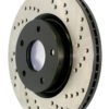 StopTech Premium High Carbon 13-14 Ford Mustang/Shelby GT500 Right Front Disc Drilled Brake Rotor