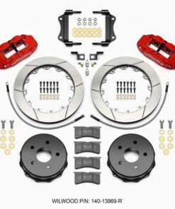 Wilwood Narrow Superlite 4R Rear Kit 12.88in Red 2007-up Jeep JK w/Lines