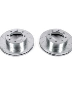 Power Stop 13-19 Ford F-250 Super Duty Front Evolution Drilled & Slotted Rotors - Pair