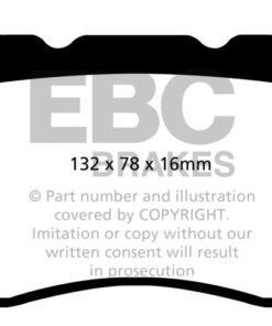 EBC 2016+ Cadillac CT6 2.0L Turbo Redstuff Front Brake Pads