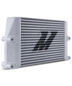 Mishimoto Heavy-Duty Oil Cooler - 10" Same-Side Outlets - Silver