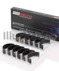 King 09-15 Nissan GT-R VR38DETT (Size STDX) Tri-Metal Performance Rod Bearing Set