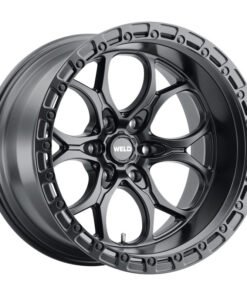 Weld W108 20X10 Ledge 6X139.7 ET13 BS6.00 Satin Black / Black Ring 106.1