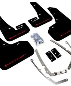 Rally Armor 2015+ VW Golf/GTI/TSI UR Black Mud Flap w/ Red Logo