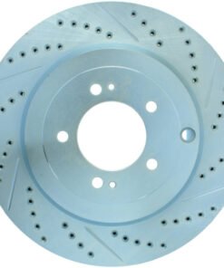 StopTech Select Sport 08-11 Mitsubishi Evo X Slotted and Drilled Left Rear Rotor