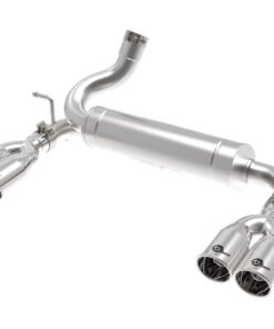 aFe Rebel Series 2.5in 409 SS Axle-Back Exhaust Polished 07-18 Jeep Wrangler (JK) V6-3.6L/3.8L
