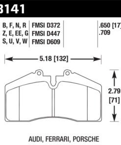 Hawk 1986-1991 Porsche 928 CS HPS 5.0 Front Brake Pads