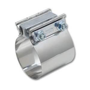 Vibrant Easy Seal SS Exh Sleeve Butt Joint Clamp for 3in O.D. Tubing also 3in Nominal Oval Tubing