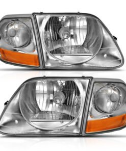 ANZO 1997-2003 Ford F-150 Crystal Headlight G2 Clear With Parking Light