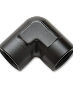 Vibrant 1/8in NPT 90 Degree Female Pipe Coupler Fitting