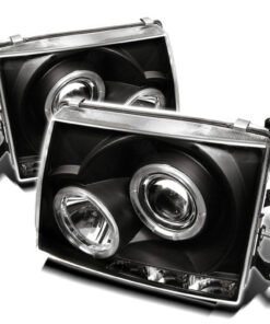 Spyder Toyota Tacoma 97-00 Projector Headlights LED Halo LED Black High H1 Low H1 PRO-YD-TT97-HL-BK