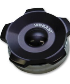 Vibrant 2.75in OD Aluminum Weld Bungs w/ Anodized Black Aluminum Threaded Cap (incl. O-Ring)