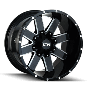 ION Type 141 20x10 / 8x180 BP / -19mm Offset / 124.1mm Hub Gloss Black Milled Wheel