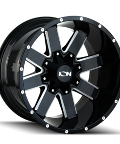 ION Type 141 20x9 / 8x165.1 BP / 0mm Offset / 130.8mm Hub Gloss Black Milled Wheel