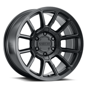 Raceline 950B Gauge 20x9in / 8x180 BP / 18mm Offset / 124.2mm Bore - Satin Black Wheel