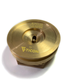 Ticon Industried Tig Aesthetics 3" Universal Vband Heat Sink w/ Purge - Tellurium Copper