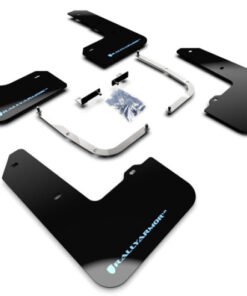 Rally Armor 2019+ Hyundai Veloster N UR Black Mud Flap w/ Performance Blue Logo
