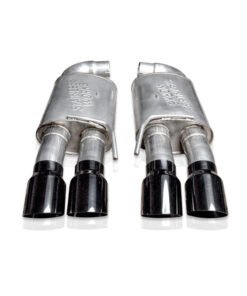 Stainless Works 18-21 Mustang GT Axleback Redline Exhaust - Black Tips