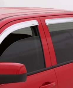 AVS 15-18 Cadillac Escalade Ventvisor Outside Mount Front & Rear Window Deflectors 4pc - Chrome