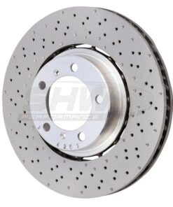 SHW 18-19 Porsche 911 Carrera 4 GTS 3.0L w/o Ceramic Brake Left Front Drilled-Dimpled LW Brake Rotor