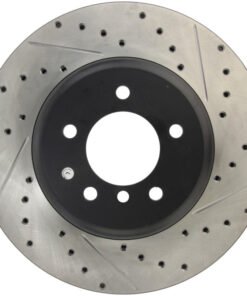 StopTech 08-09 BMW 535 Series / 04-09 545i/550i/645Ci/650i Slotted & Drilled Left Front Rotor