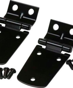 Kentrol 97-06 Jeep Wrangler TJ Hood Hinge Pair - Powdercoat Black