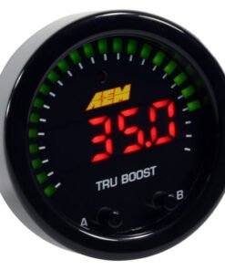 AEM X-Series Tru-Boost Controller Gauge w/ Boost Control Solenoid 80PSIg Internal MAP Sensor
